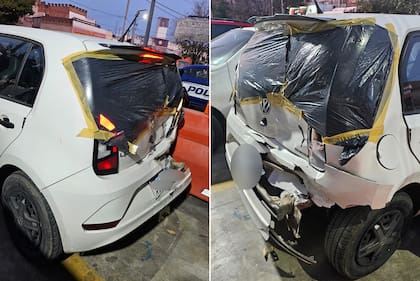 Chocó dos veces un auto, pese a que le dijeron que viajaba un bebé