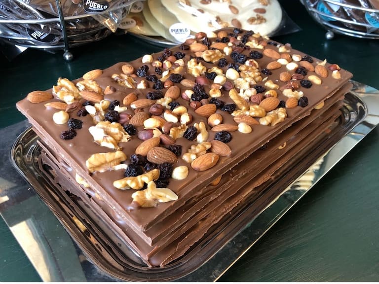 Chocolate con frutos secos
