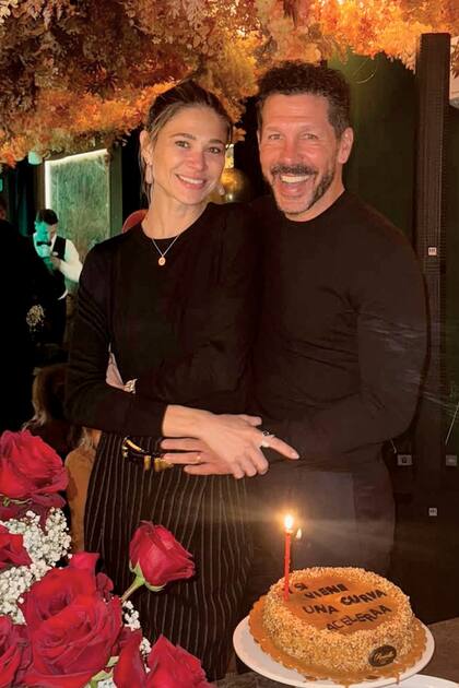 Cholo y Carla antes del
“Feliz cumpleaños”.