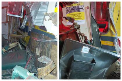 Choque de trenes en San Miguel.