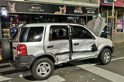 Choque en avenida La Plata y Rosario, en el barrio de Almagro