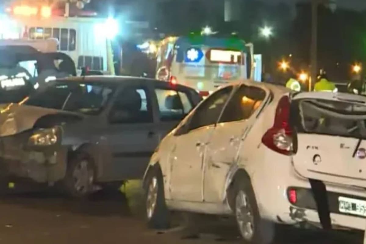 Choque en cadena en Panamericana