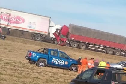 Choque en cadena en la ruta 33