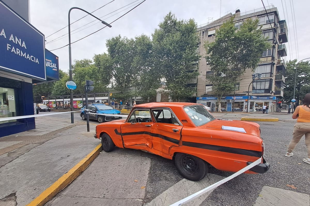 Choque en Juan B. Justo y Nazca esta madrugada.