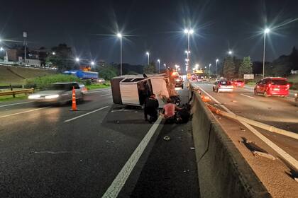 Choque en la autopista Riccheri