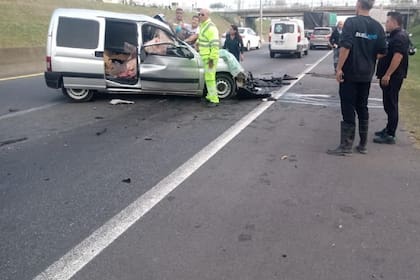 Choque en la autopista Buenos Aires-La Plata