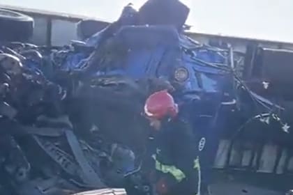Choque fatal de tres camiones en la ruta 40 que dejó el saldo de dos fallecidos