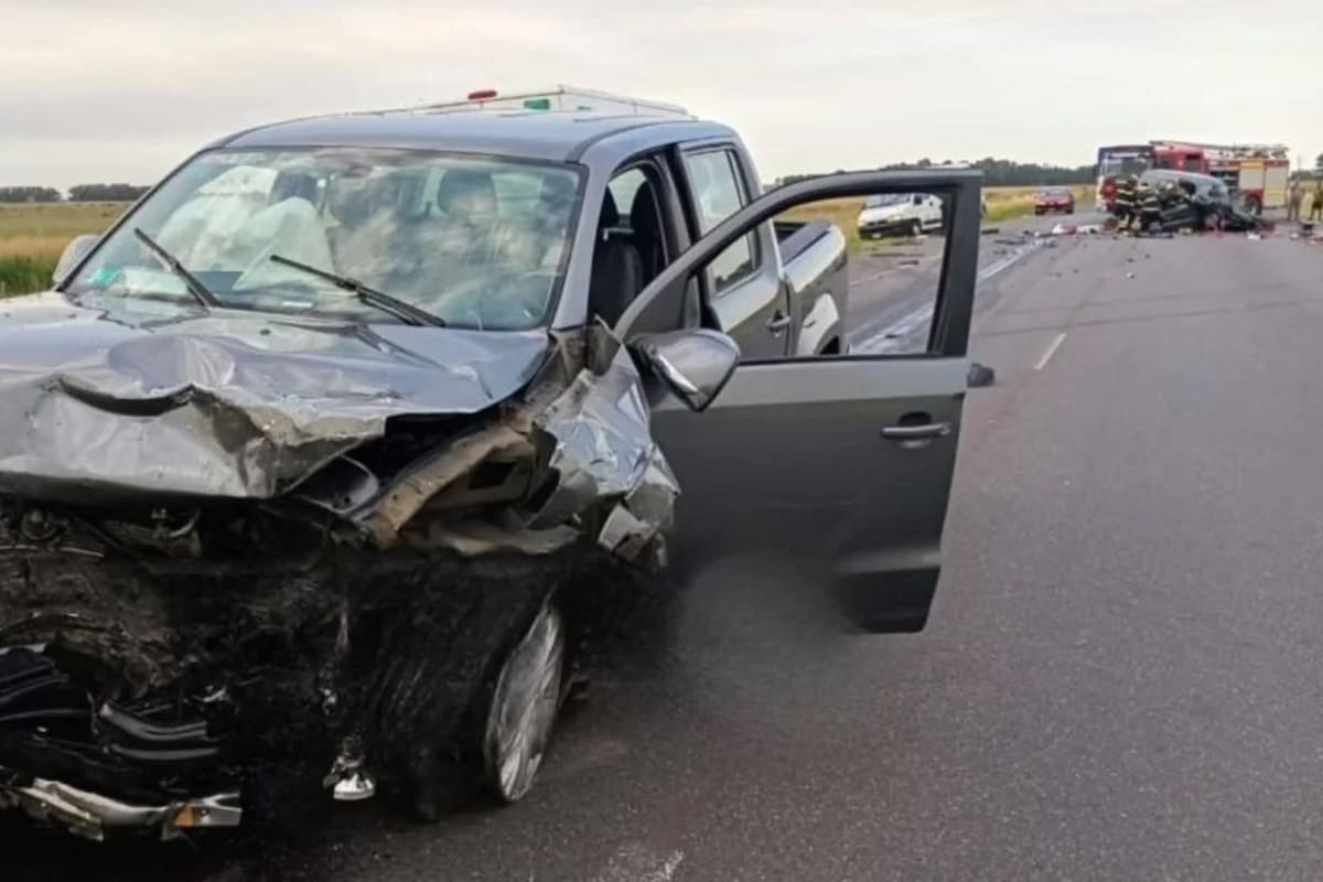 Choque fatal en ruta 3: dos muertos