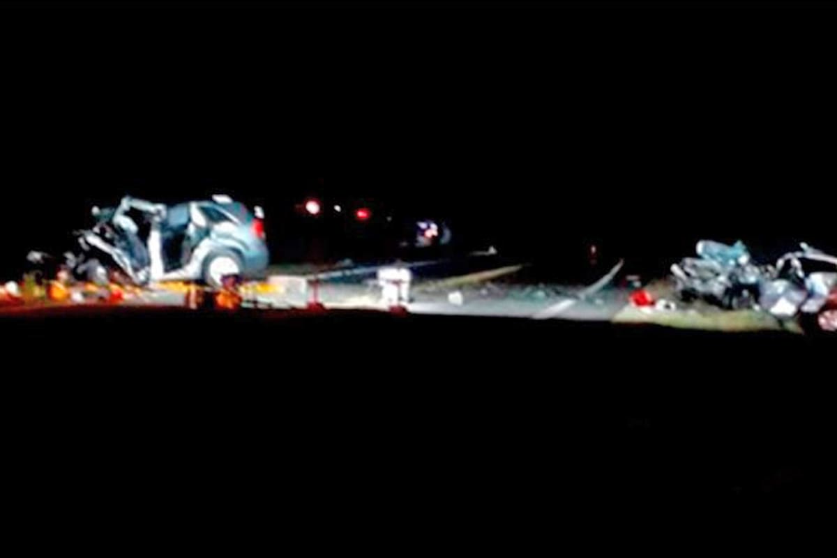 Choque frental en la ruta 18