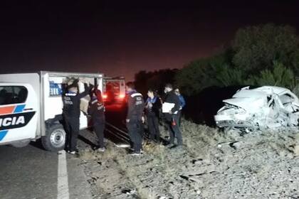 Choque frontal en Cuesta de Las Vacas