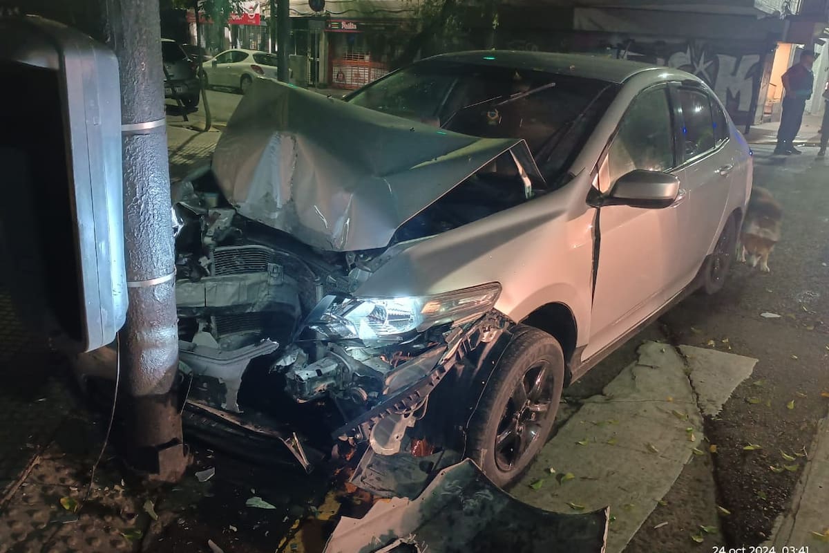 Choque frontal en San Cristóbal.