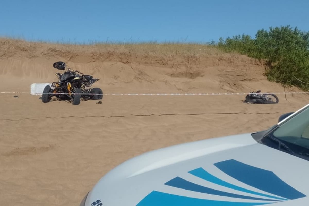 Choque mortal entre un cuatriciclo y una moto en Villa Gesell