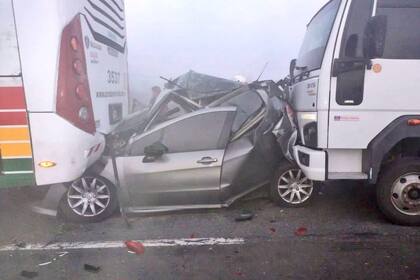 Choque múltiple en Zárate Brazo Largo