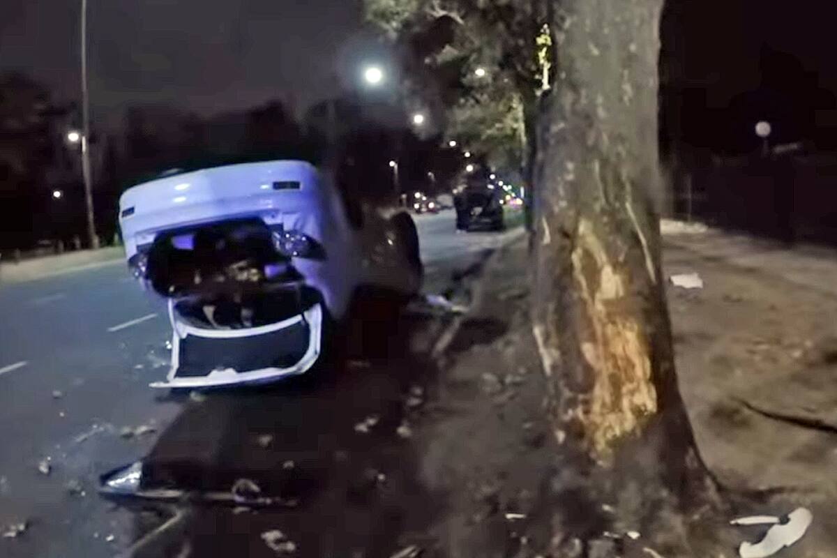 Choque y vuelco en Figueroa Alcorta