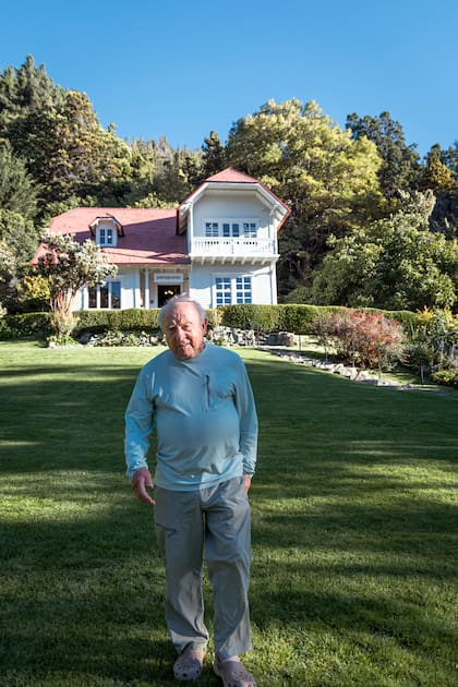 Chouinard viajó a Bariloche para la presentación de la renovada Casa Frey