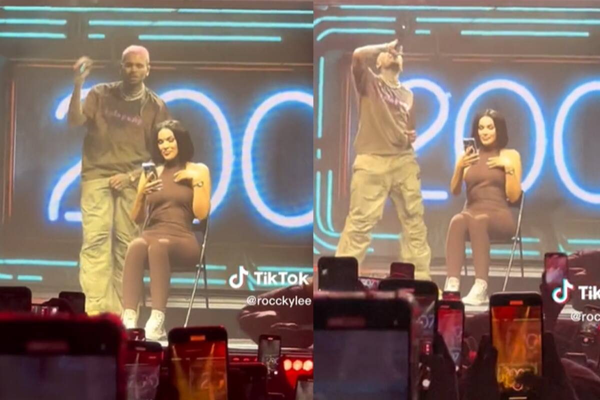 Chris Brown lanzó el celular de una de sus fans en pleno recital