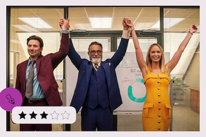 Chris Evans, Andy García y Emily Blunt en El negocio del dolor, película original de Netflix