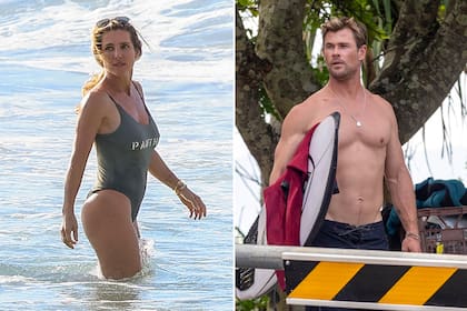Chris Hemsworth y Elsa Pataky disfrutan de la playa, en medio de los rumores de separación