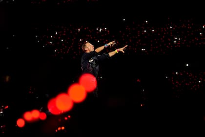 Chris Martin, vocalista de Coldplay, en Mumbai, el sábado 18 de enero de 2025
