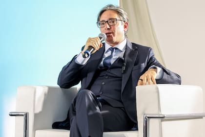 Christian Asinelli, en la presentación de su libro