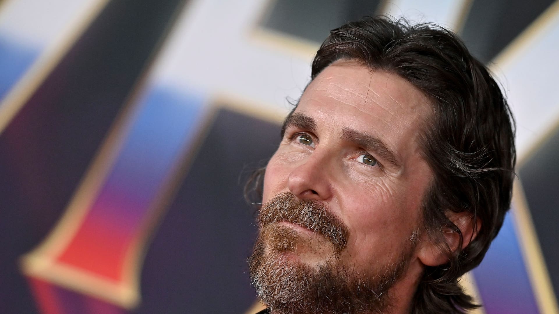 Christian Bale en la premiere en Los Angeles de Thor: amor y trueno