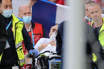 Christian Eriksen fue conducido a un hospital de Copenhague.