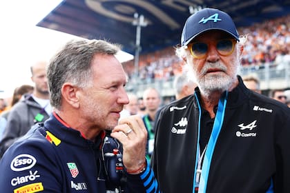Christian Horner y Flavio Briatore, una relación que podría desembocar en la unión del ingeniero británico con Alpine