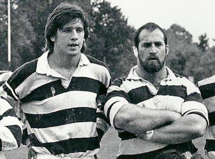 Christian Martin, primera línea del CASI, junto a su compañero y amigo, Santiago "Tati" Phelan.