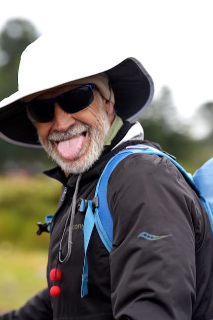 Christian Petersen antes de su incidente en el Volcán Lanín