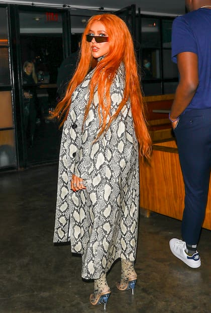 Christina Aguilera formó parte el pasado fin de semana en Los Ángeles de la fiesta de presentación del tema "Pa mis muchachas", que canta con Becky G, Nicki Nicole y Nathy Peluso