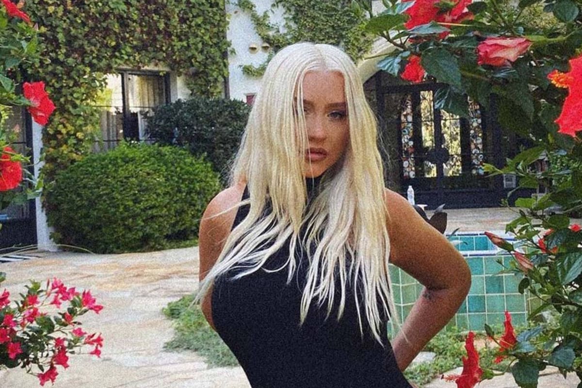 Christina Aguilera mostró su living y sorprendió a todos