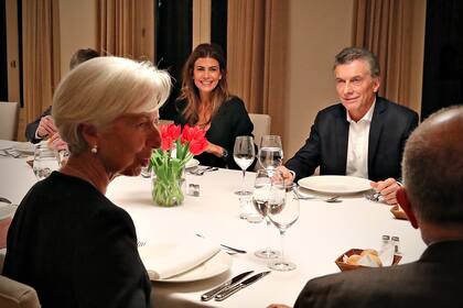Christine Lagarde, Juliana Awada y Mauricio Macri