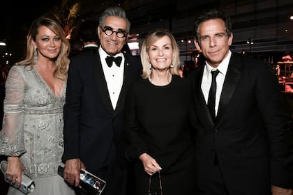 Christine Taylor y Ben Stiller, juntos en la entrega de los premios Emmy 2019