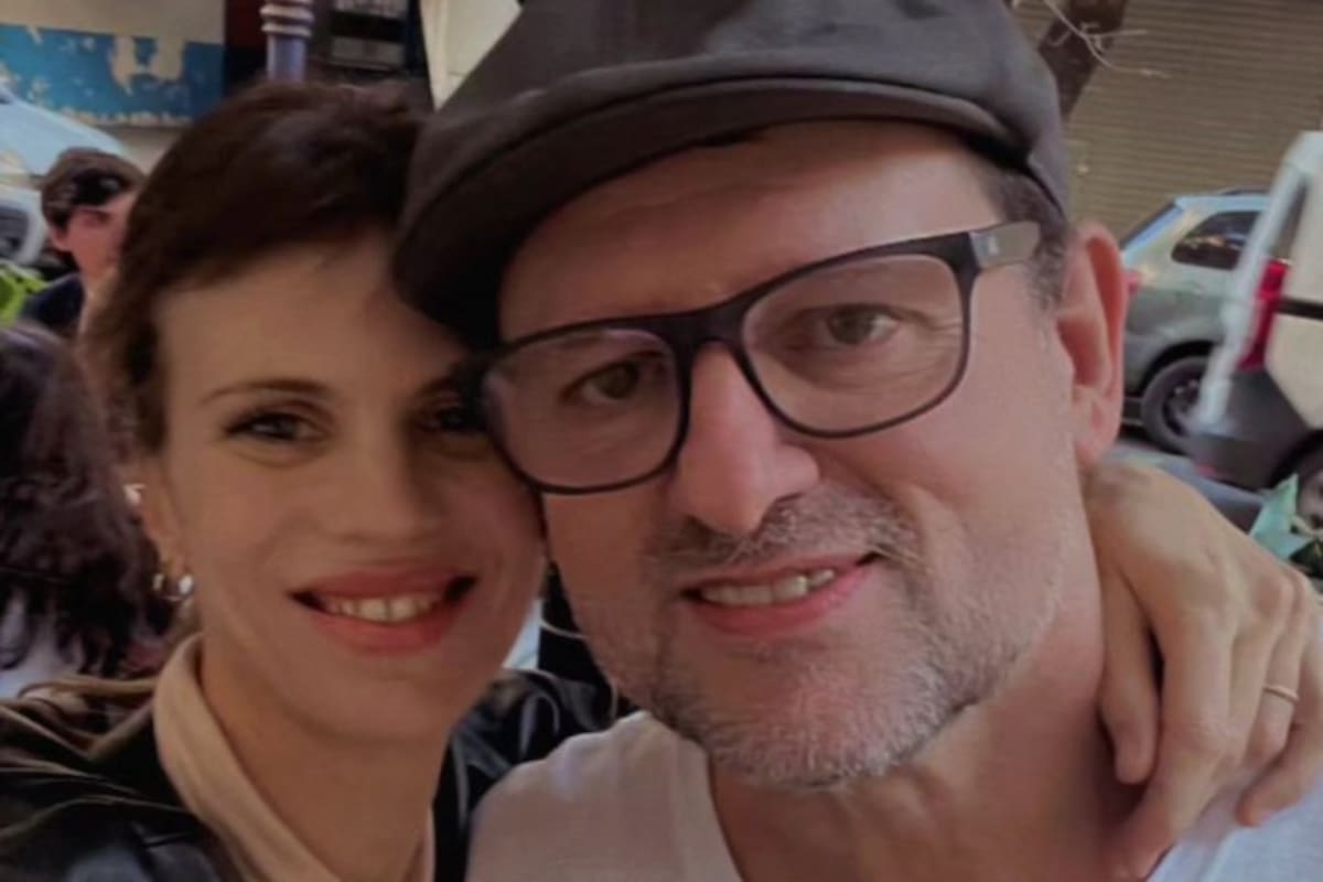 Christophe junto a su novia, la psicóloga Melody Hein