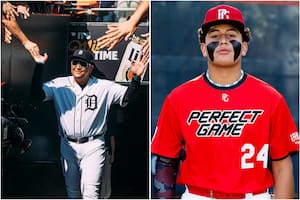 Christopher, el hijo de Miguel Cabrera, una leyenda del béisbol de las Grandes Ligas, comienza a destacarse en los torneos juveniles de Estados Unidos