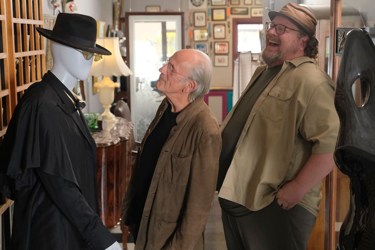 Christopher Lloyd y el coleccionista Dan Lanigan en La búsqueda