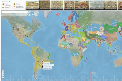 Chronas es una suerte de Google Maps con información histórica de todo el planeta de los últimos 4000 años de historia