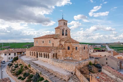 church Santa Maria del Rivero, romanesque style landmark and public monument from 12th century, in San Esteban de Gormaz, Soria, Spain, Europe