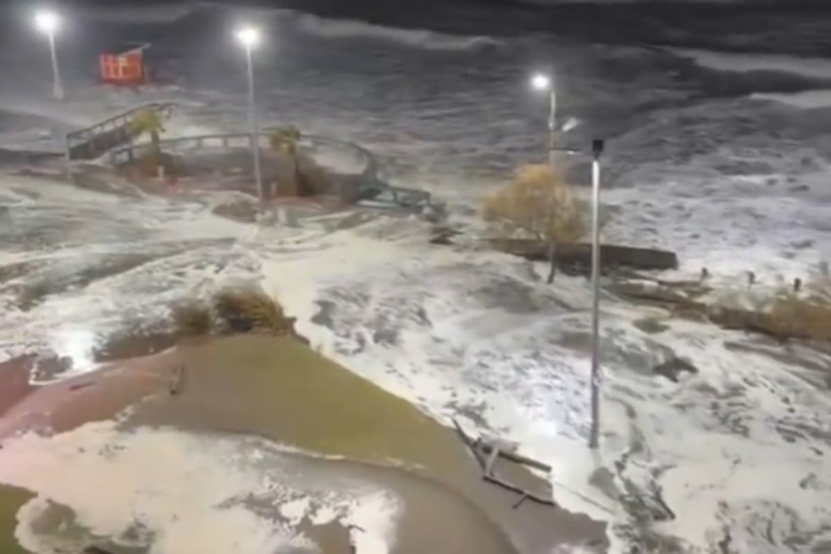 Ciclón extratropical en la costa atlántica