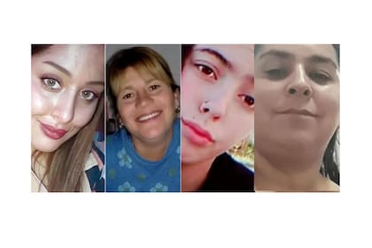Cielo, María Cecilia, Navila y Vanesa, víctimas de femicidio
