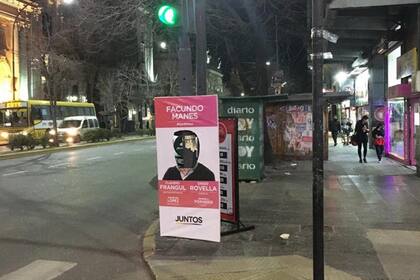 Cientos de banners aparecieron vandalizados sin la cabeza de Facundo Manes, en La Plata