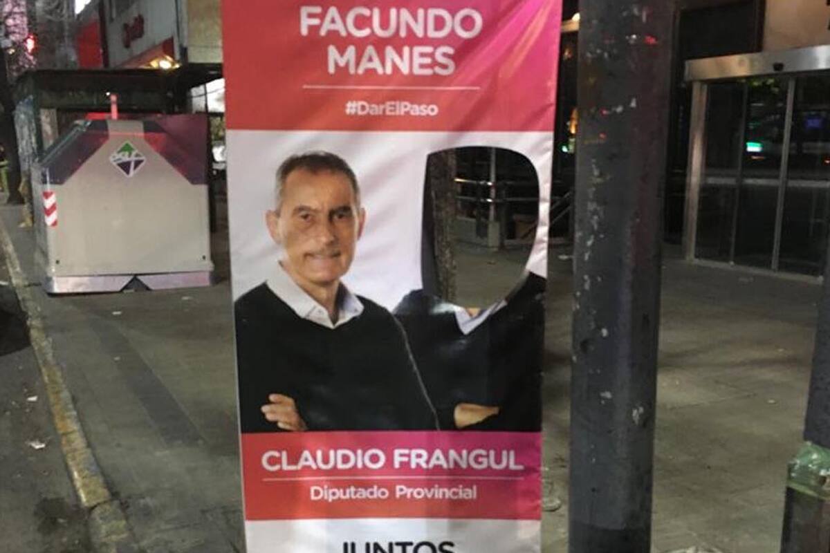 Cientos de banners aparecieron vandalizados sin la cabeza de Facundo Manes, en La Plata