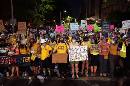 Las protestas fueron largamente pacíficas.