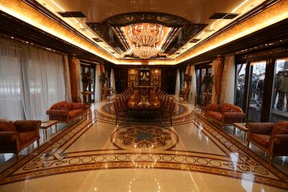 Un espacio de la lujosa mansión del expresidente ucraniano, Viktor Yanukovich