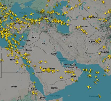 Cierran el espacio Aéreo sobre Iran, Irak y Kuwait