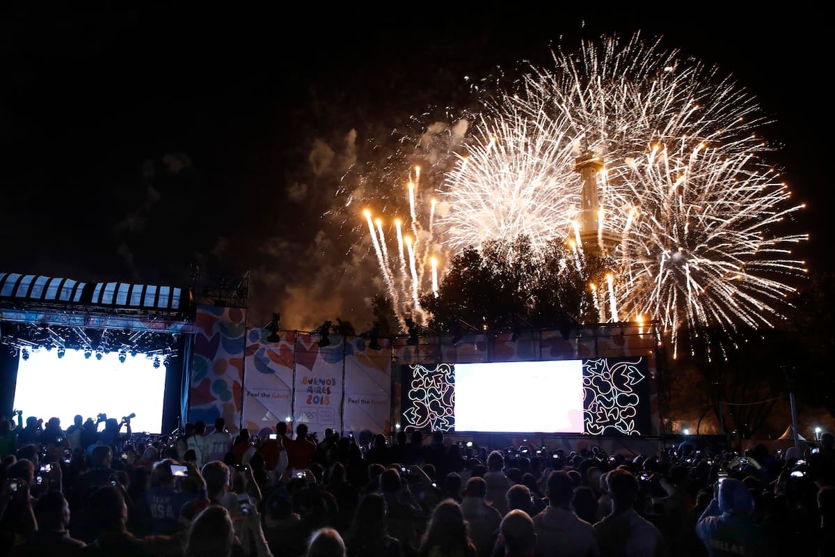 Cierre de los Juegos Olimpicos de la Juventud 2018.
