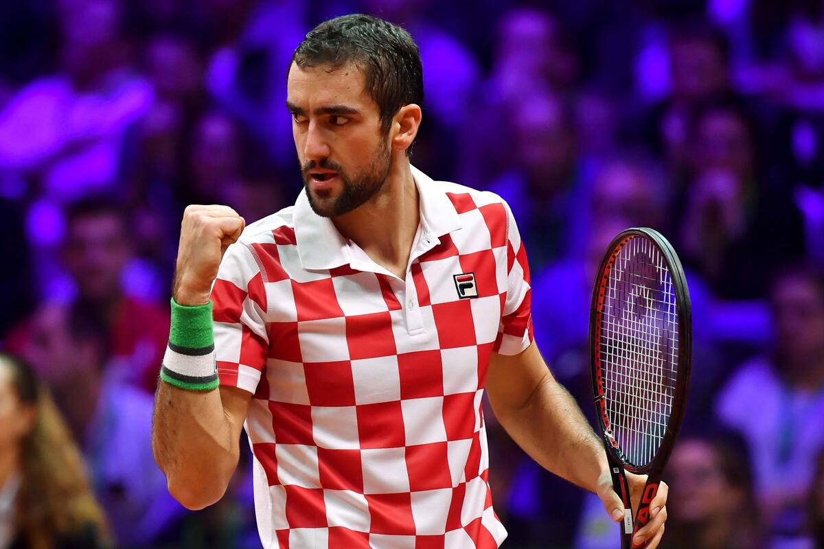 Cilic venció a Tsonga y puso a Croacia 2-0 en el primer día de juego, en Francia
