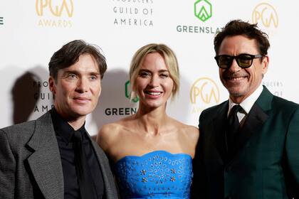 Cillian Murphy, Emily Blunt y Robert Downey Jr., los protagonistas de Oppenheimer