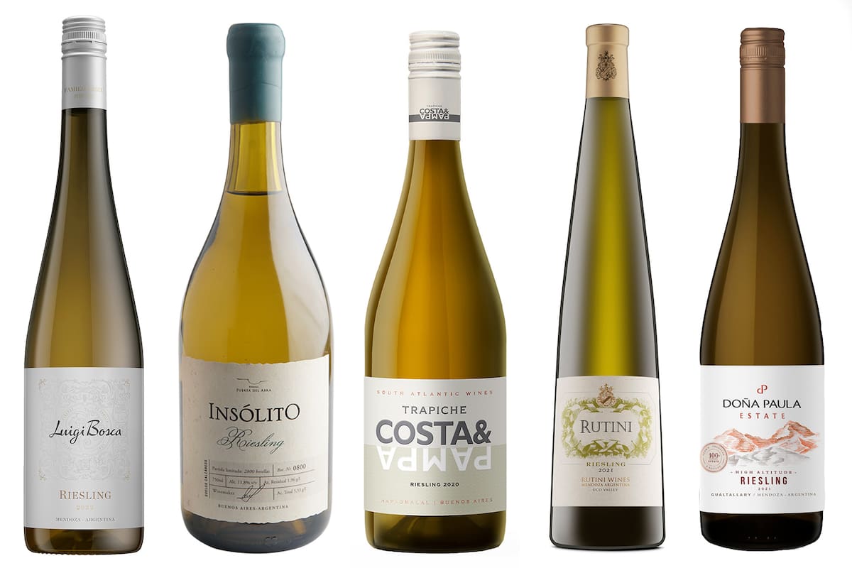 Cinco de las mejores etiquetas de Riesling argentinas