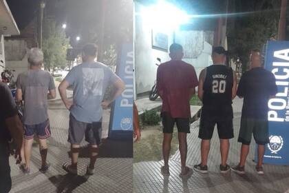 Cinco hombres fueron detenidos por poner en peligro la salud pública
